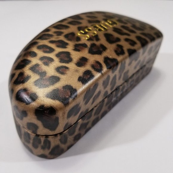 Guess Beautiful Leopard Print Hard Sunglasses Case - Picture 4 of 11